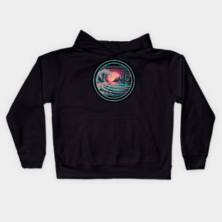 The Great Retro synthwave Vaporwave Kids Hoodie